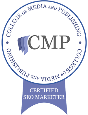 This certification indicates copywriter UK Robert Lowton achieved a Distinction on the College of Media and Publishing's Google SEO Course.